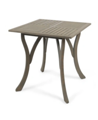 Noble House Hermosa Outdoor Dining Table In Gray