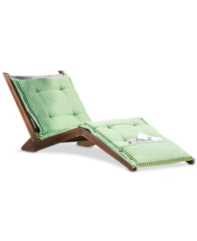 Noble House Sheerin Wood Folding Lounger In Natural