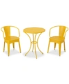 Noble House Lorenzo 3-pc. Set In Matte Yellow