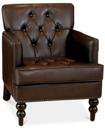 Noble House Talmon Club Chair In Brown