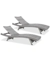 NOBLE HOUSE TREVOR OUTDOOR CHAISE LOUNGE (SET OF 2)