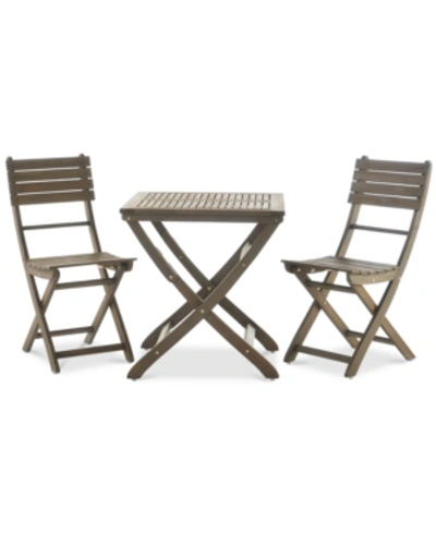 Noble House Mission 3-pc. Bistro Set In Grey