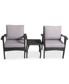 NOBLE HOUSE DYXON 3-PC. CHAIRS & ACCENT TABLE SET