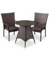 Noble House Chiese 3-pc. Bistro Set In Brown