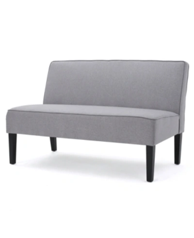 Noble House Jadine 50" Loveseat In Light Grey