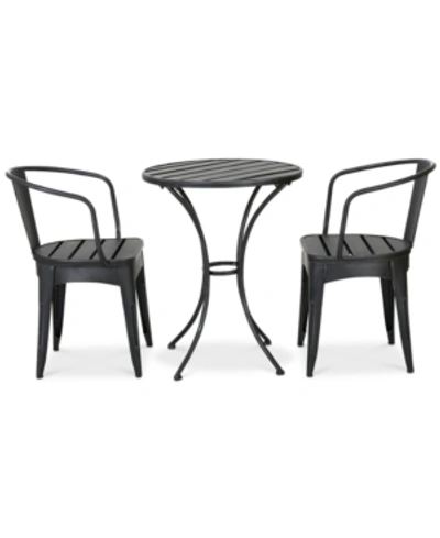 Noble House Ronen 3-piece Bistro Set In Silver
