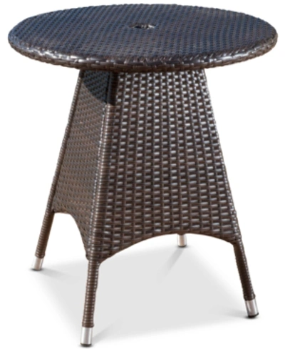 Noble House Chiese Round Bistro Table In Brown