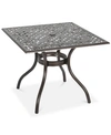 Noble House Kerine Square Table In Bronze