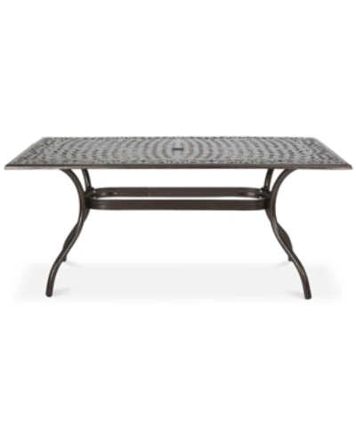 Noble House Kerine Rectangle Table In Bronze