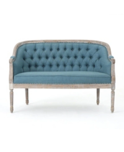 Noble House Faye 50" Loveseat In Blue