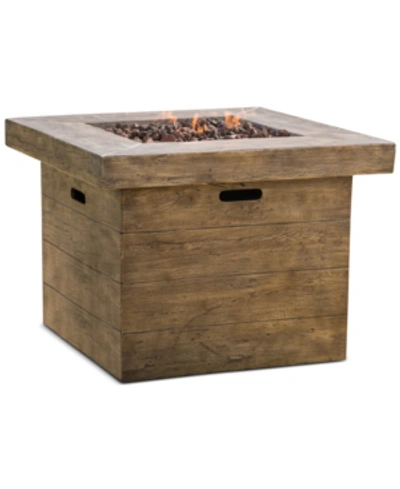 Noble House Garba Gas Fire Pit In Brown