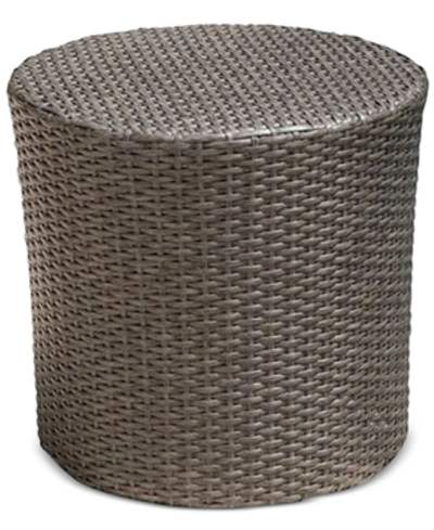 Noble House Gerren Barrel Side Table