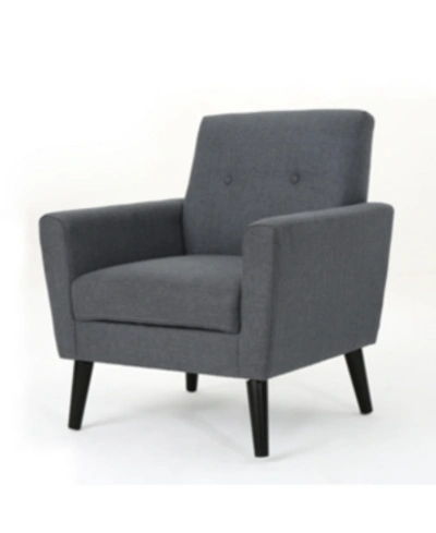 Noble House Sienna Club Chair In Dark Grey