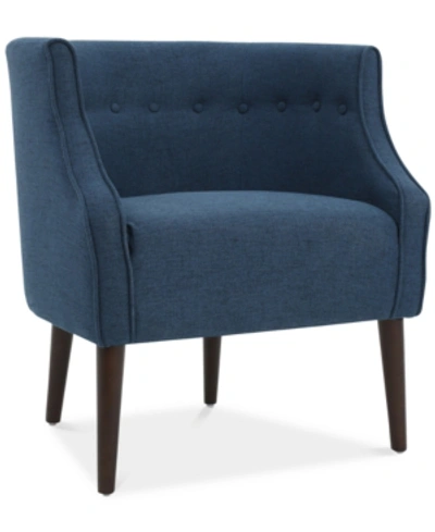 Noble House Pavon Club Chair In Navy Blue