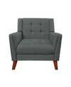 Noble House Candace Arm Chair In Dark Gray