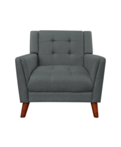 Noble House Candace Arm Chair In Dark Gray