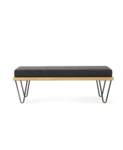 Noble House Elisha Bench In Charcoal