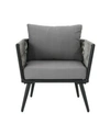 Noble House Oceanus Outdoor Chair In Gray