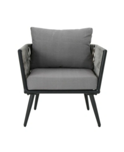 Noble House Oceanus Outdoor Chair In Gray