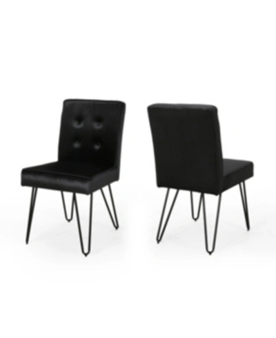 Noble House Carlstad Dining Chair In Black
