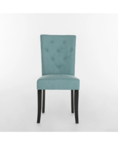 Noble House Nyomi Dining Chair (set Of 2) In Blue