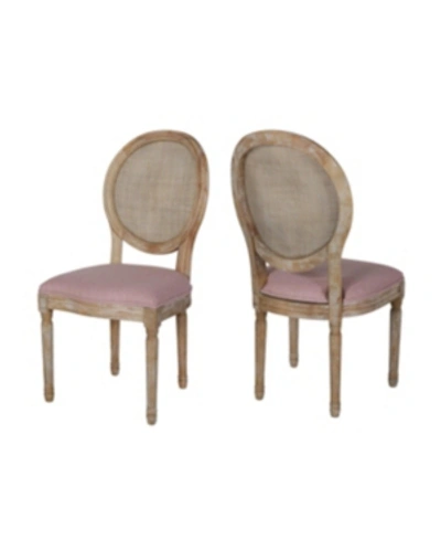 Noble House Epworth Dining Chair (set Of 2) In Beige