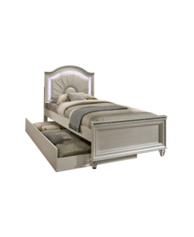 Furniture Of America Brandan Pearl Twin Panel Bed In White