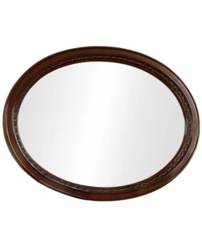 Furniture Of America Ramsaran Oval Mirror In Brown
