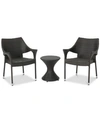 NOBLE HOUSE DYLAN 3-PC. OUTDOOR CHAT SET