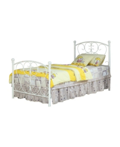 Furniture Of America Aubrey Twin Metal Bed In White