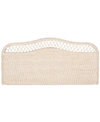 SAFAVIEH KALLEE QUEEN RATTAN HEADBOARD