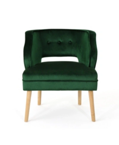 Noble House Mariposa Accent Chair In Green