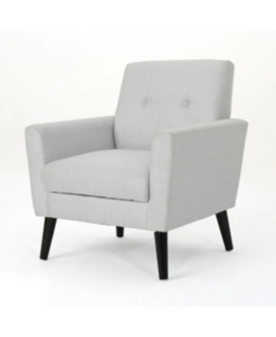 Noble House Sienna Club Chair In Light Grey