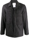 Stephan Schneider Multi-pocket Houndstooth Shirt Jacket In Black