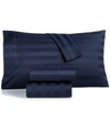 CHARTER CLUB DAMASK 1.5" STRIPE 550 THREAD COUNT 100% COTTON 4-PC. SHEET SET, FULL, CREATED FOR MACY'S