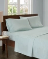 Madison Park 3m-microcell Printed 3-pc. Sheet Set, Twin Bedding In Aqua