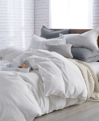 Dkny Pure Comfy Cotton Twin Duvet Cover In White
