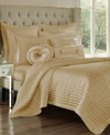 J Queen New York Satinique Quilted Quilt, Full/queen In Gold