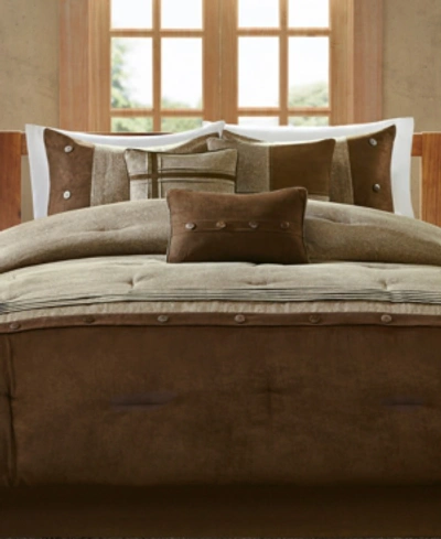 MADISON PARK BOONE MICROSUEDE 7-PC. COMFORTER SET, KING