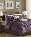 Madison Park Wilma 7-pc. Full Comforter Set Bedding In Plum