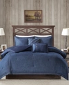 Woolrich Perry 5-pc. Queen Denim Comforter Set In Blue
