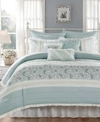 Madison Park Dawn Reversible 9-pc.duvet Cover Set, King In Blue
