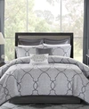 Madison Park Lavine 12-pc. California King Comforter Set Bedding In Silver