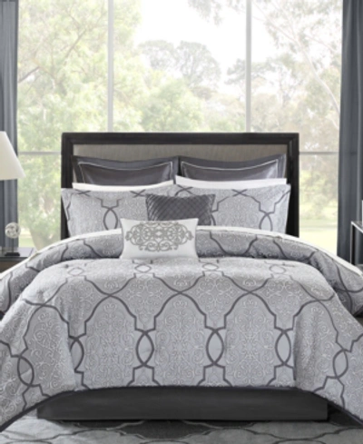 MADISON PARK LAVINE 12-PC. COMFORTER SET, CALIFORNIA KING