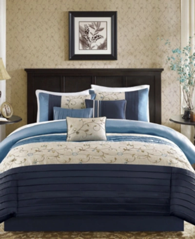 MADISON PARK SERENE 7-PC. COMFORTER SET, QUEEN