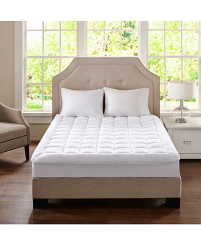 Madison Park Cloud Soft Plush Waterproof Mattress Pad, Full In White