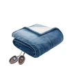 WOOLRICH ELECTRIC REVERSIBLE PLUSH TO BERBER BLANKET, TWIN