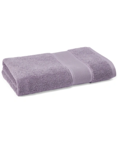 Ralph Lauren Sanders Solid Antimicrobial Cotton Bath Towel, 30" X 56" Bedding In Lavender Grey