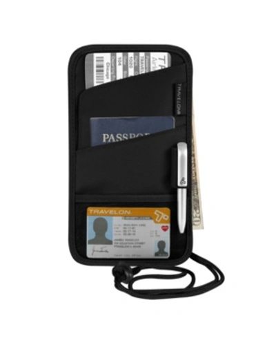 Travelon Id And Boarding Pass Holder In Black