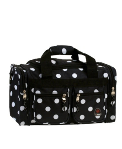 Rockland 19" Tote Bag In Black Dot